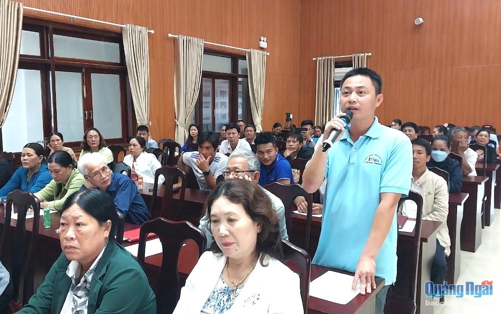 Người dân làm du lịch kiến nghị Bí thư Huyện ủy Lý Sơn cần có những giải pháp để thúc đẩy phát triển du lịch